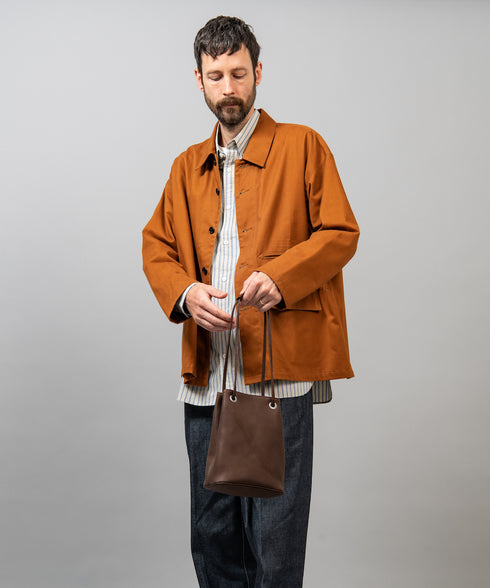 MR.OLIVE E.O.I /WATER PROOF WASHABLE LEATHER/ 2WAY SMALL CYLINDER BAG ミスターオリーブ イーオーアイ/ウォータープルーフウォッシャブルレザー/2WAY スモールシリンダーバッグ